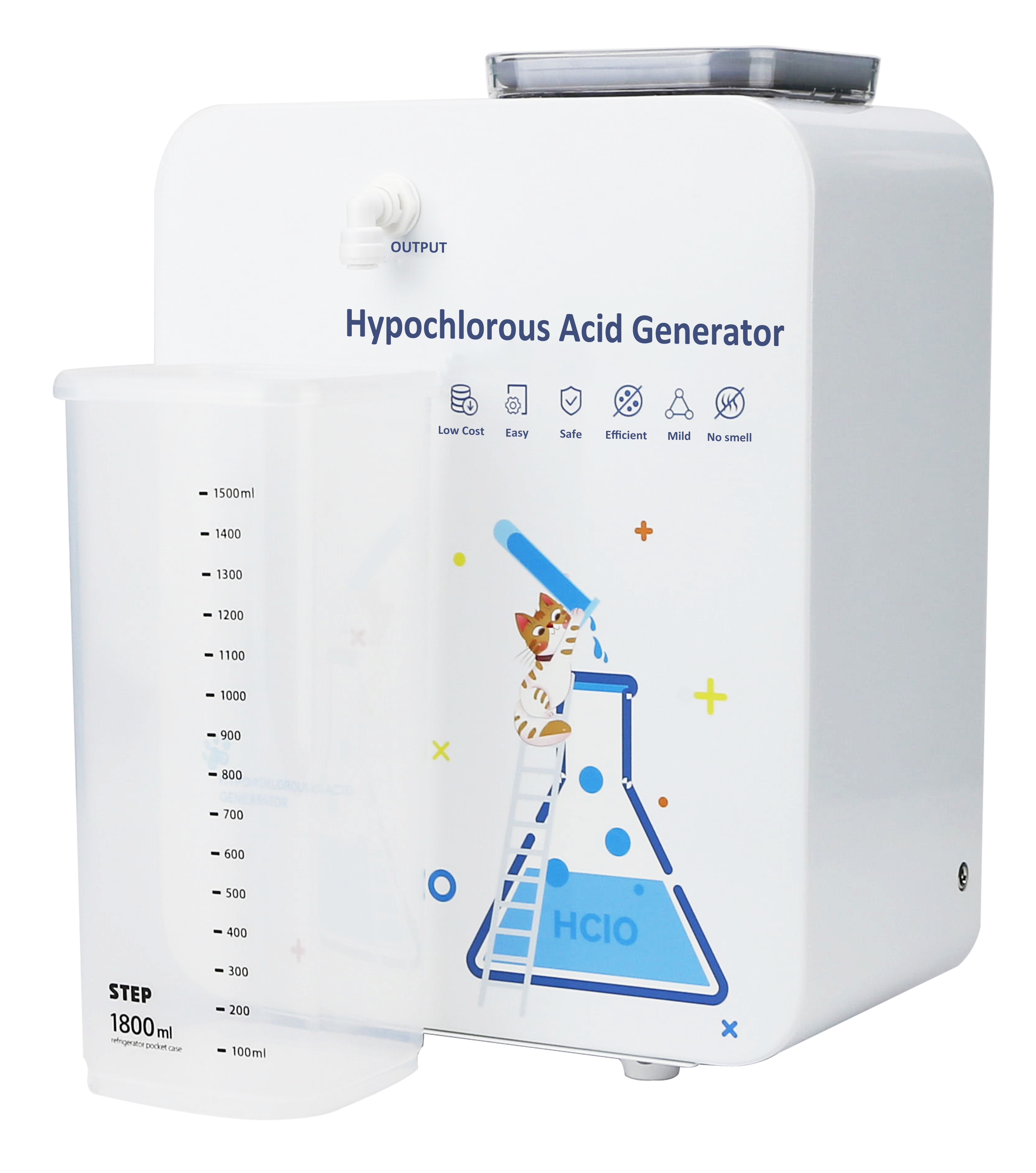 White-Household Hypochlorous Acid Generator